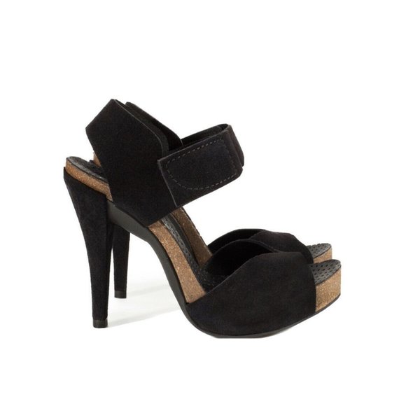 Pedro Garcia peony ankle strap suede Heels - Picture 1 of 10